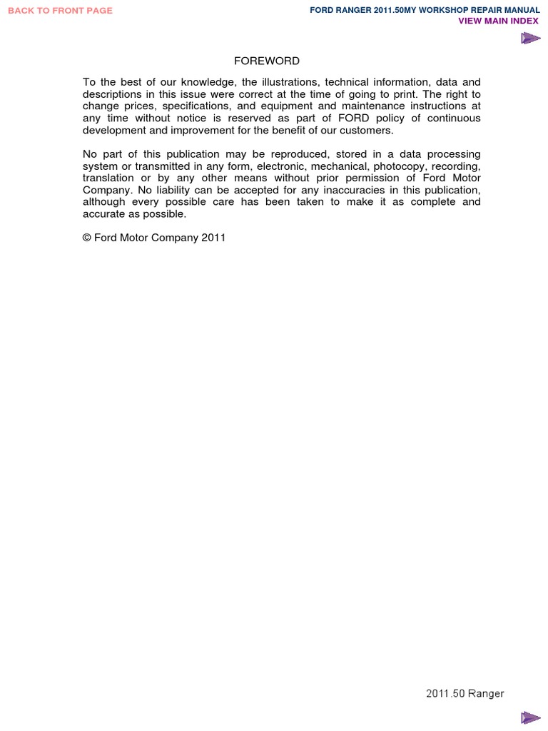 2013 FORD RANGER WORKSHOP MANUAL PDF visual data 2