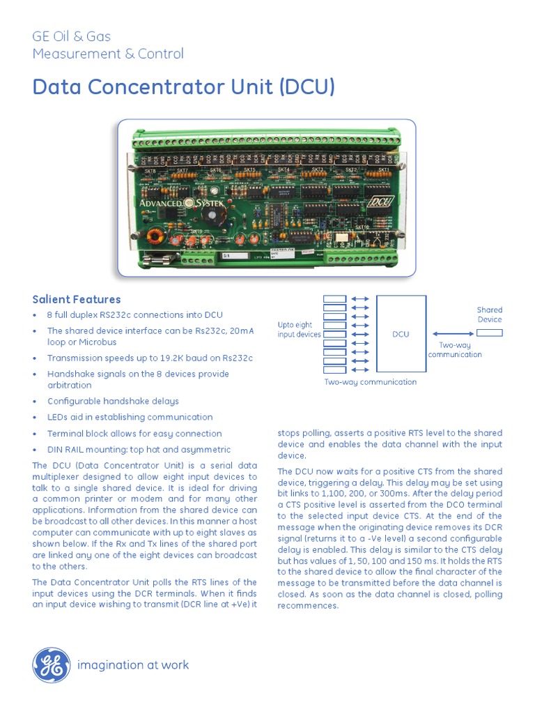 Data Concentrator Unit Dcu Pdf Manufactured Goods Electrical