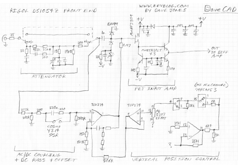 Rigol DS1054Z Schematic FrontEnd PDF