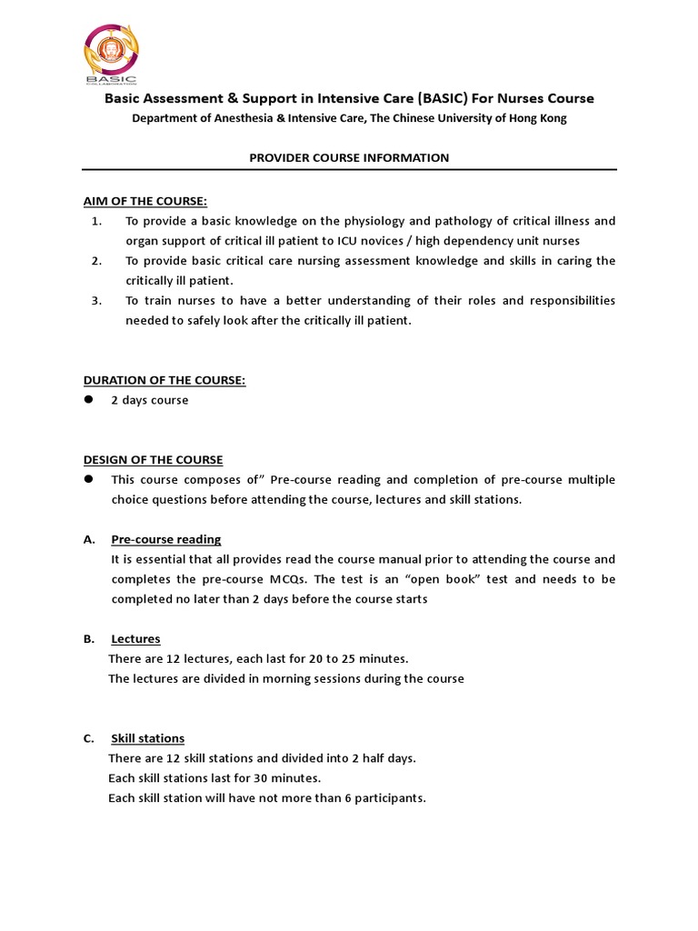 Baisic Intensive Care Medicine Lecture