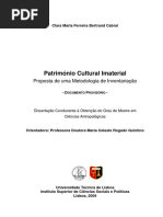 Dissertação Património Cultural Imaterial