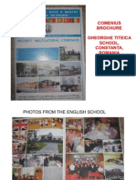 Comenius Brochure - Gheorghe Titeica School, Constanta, Romania