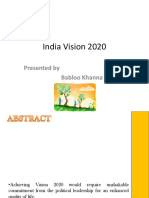 India Vision 2020-Only The Text Matters