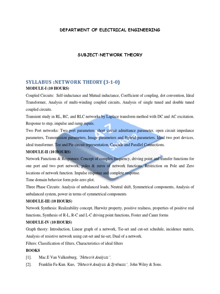 Network Theory Pdf Inductance Inductor