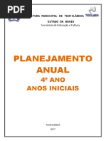 Plano de Curso 4º ANO