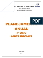 Plano de Curso 4º ANO