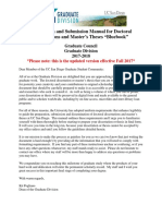 Dissertations Theses Formatting Manual