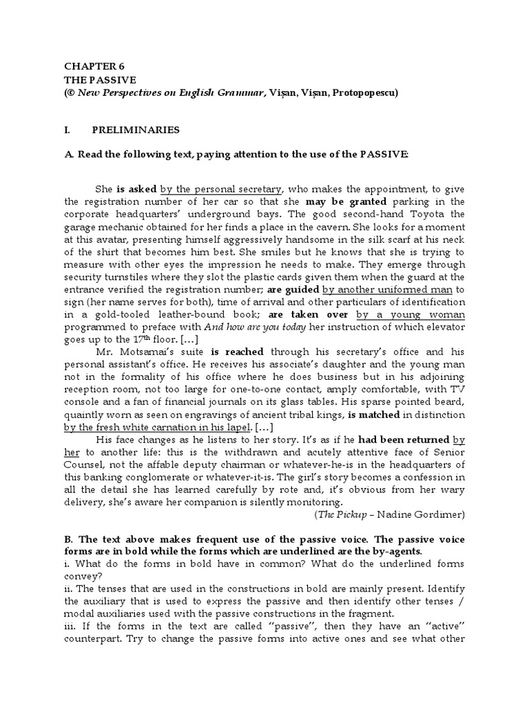 The Passive 1 Docx Idiom Verb