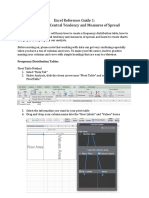 Excel Reference Guide 1_Measures of Central Tendency and Spread