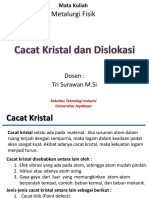 Pertemuan 4 - Cacat Kristal Dan Dislokasi