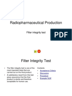 Radiopharmaceutical Production: Filter Integrity Test