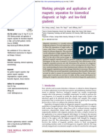 Working Principle and Application of Magnetic Separation For Biomedical Diagnostic at High-And Low-Field Gradients