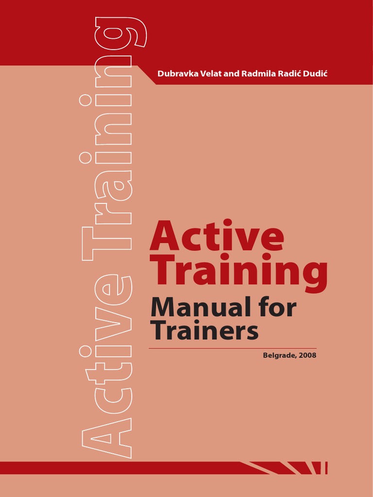 Active Training Manual for Trainers | PDF | Learning Styles | Motivation
