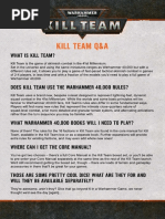Kill Team Blank Datacards Fillable | Personal Weapons | Rifle