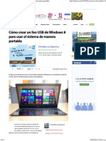 Cómo Crear Un Live USB de Windows 8 para Usarlo de Manera Portable