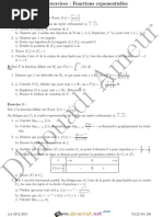 Série D'exercices N°1 - Math Fonctions Exponentielles - Bac Math (2014-2015) MR Dhaouadi Ameur