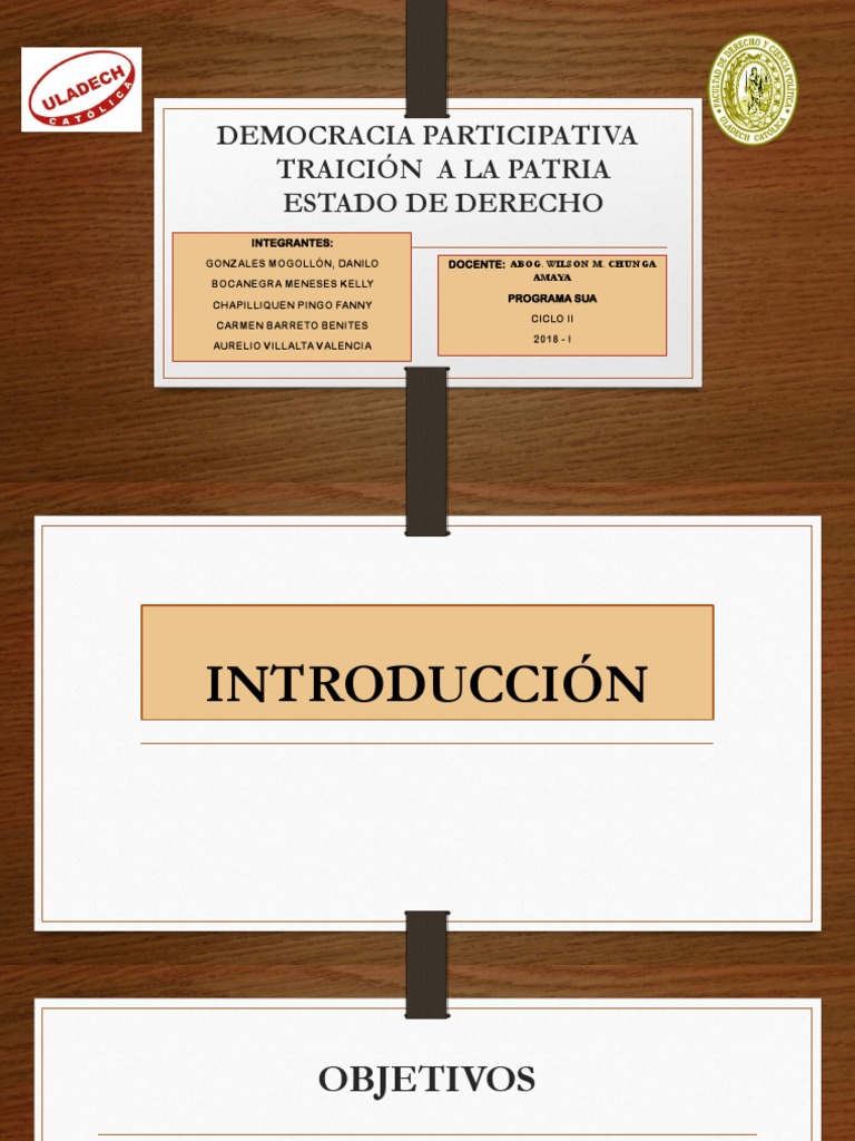 Democracia Participativa y Estado de Derecho | PDF | Estado (política ...