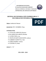 Sistemas de Información Empresarial y Seguridad de Informacion