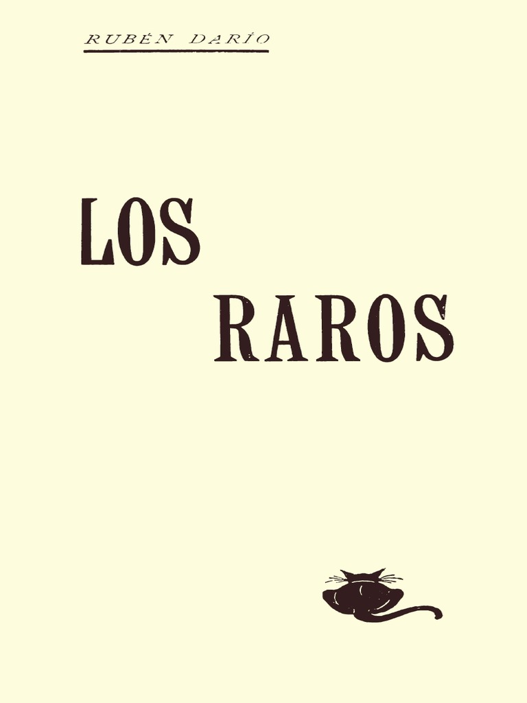 Dario Ruben Los Raros Ruben Dario | Poesía