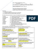 Evaluación de lectura complementaria sobre El terror del sexto B