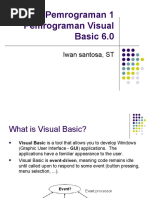 Download Dasar Pemrograman 1 Pemrograman Visual Basic 60 by Muhammad Aji SN38346299 doc pdf
