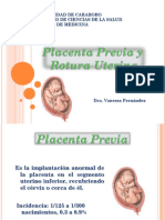 Placenta Previa y Ruptura Uterina