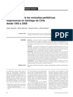 Epidemiología de Las Consultas Pediátricas Respiratorias en Santiago de Chile Desde 1993 A 2009