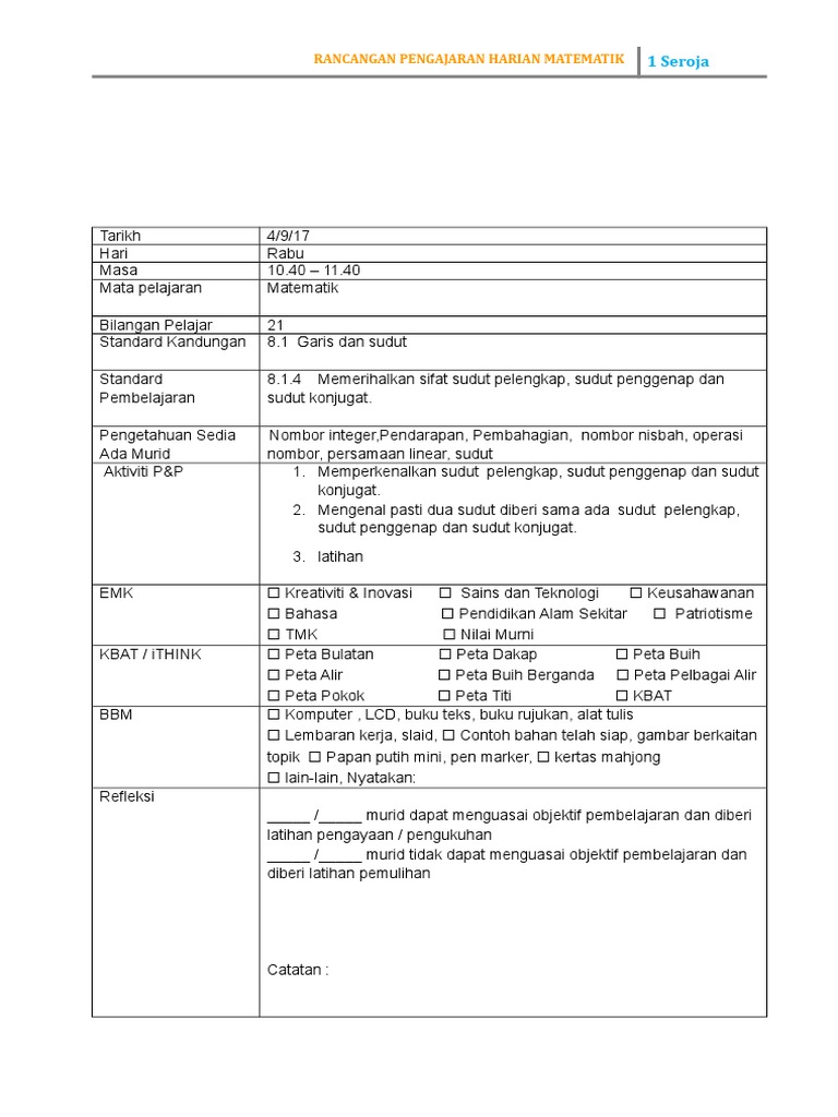 Garis Dan Sudut Lesson 4 Pdf
