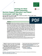 Mobile Health Technology For Atrial Fibrillation Management Integrating Decision Support, Education, and Patient Involvement: mAF App Trial