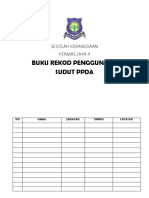 Buku Rekod Penggunaan Sudut Ppda