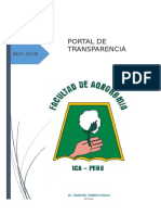 Portal de Transparencia Agronomía