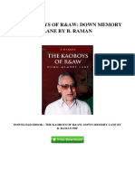 (H577.eBook) Download PDF The Kaoboys of Raw Down Memory Lane by B Raman