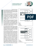 The Effects of Water Ingress Into Fire Fighting Elevator Shafts