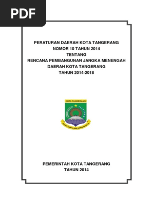 Rpjmd Tahun 2014 2018 Pdf