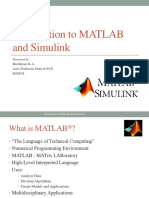 Introduction To MATLAB and Simulink: Ravikiran B. A. Asst. Professor, Dept of ECE Kssem