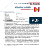 Programacion Anual de Pfrh 2018