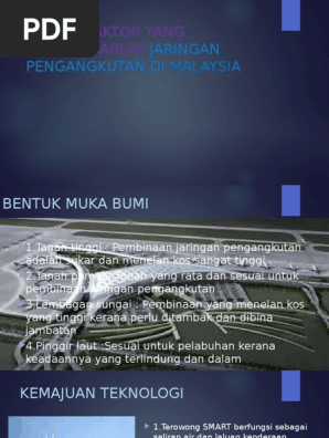 Faktor Faktor Yang Mempengaruhi Jaringan Pengangkutan Di Malaysia Pdf