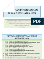 Daftar Peraturan Perundangan Terkait Keswa PPT