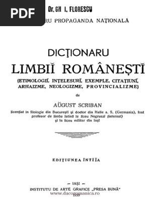 Florescu Dictionar Pdf