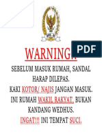 Warning DPR