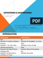 Definiteness & Indefiniteness-Pragmatics