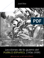 Lecciones de La Guerra Del Pueblo Espanol (1936-1939) - José Díaz PDF