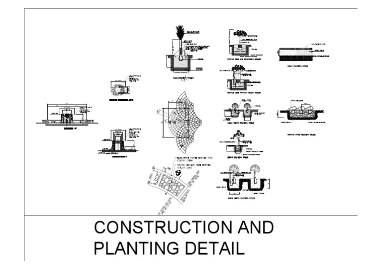 Construction and Planting Details Guide | PDF