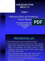 BAB 1 PENGENALAN Hubungan Etnik