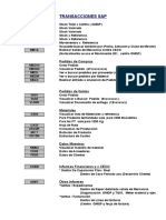 Transacciones SAP