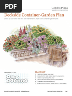 Deck Side Container Garden Plan