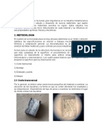 Caracterización Metalografia aluminio