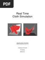 Real Time Cloth Simulation: Sebastian Olsson (81-04-20) Mattias Stridsman (78-04-13)