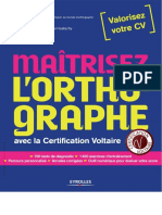 Mairtisez l'Orthographe Avec La Certification Voltaire - Eyrolles