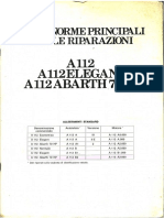 Dati Per Le Riparazioni Autobianchi A112 - Tutte Le Versioni - 1978